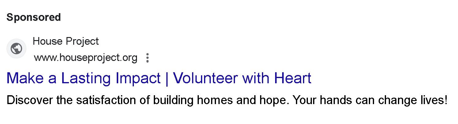 Google Ad Example 2