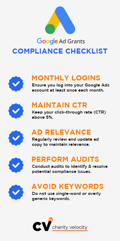 Google Ad Grants - Compliance Checklist Google Ad Grants - Compliance Checklist